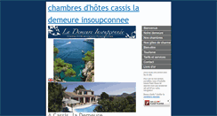 Desktop Screenshot of la-demeure-insoupconnee-cassis.com