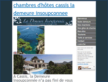 Tablet Screenshot of la-demeure-insoupconnee-cassis.com